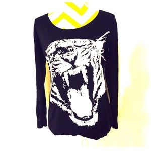 Express Tiger Insignia Sweater